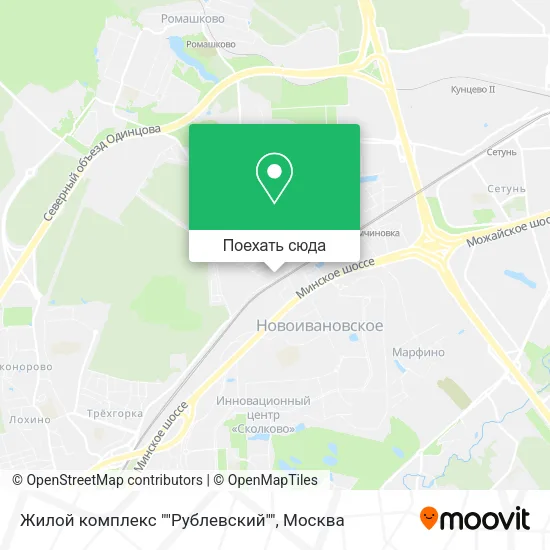 Карта Жилой комплекс ""Рублевский""
