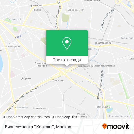 Карта Бизнес–центр ""Контакт""
