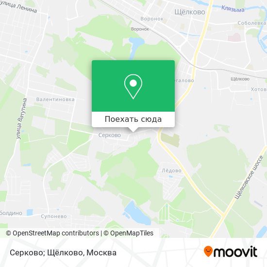 Карта Серково; Щёлково