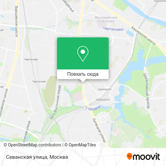 Карта Севанская улица