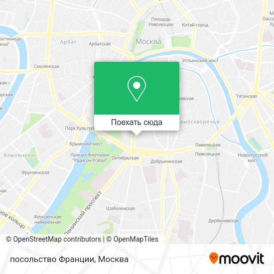 Карта посольство Франции