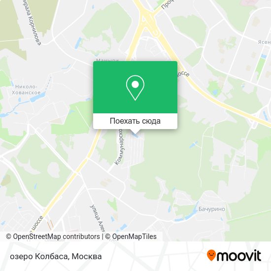 Карта озеро Колбаса