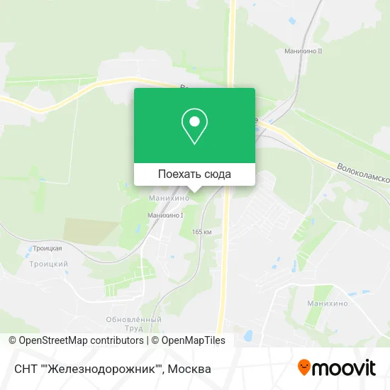 Карта СНТ ""Железнодорожник""
