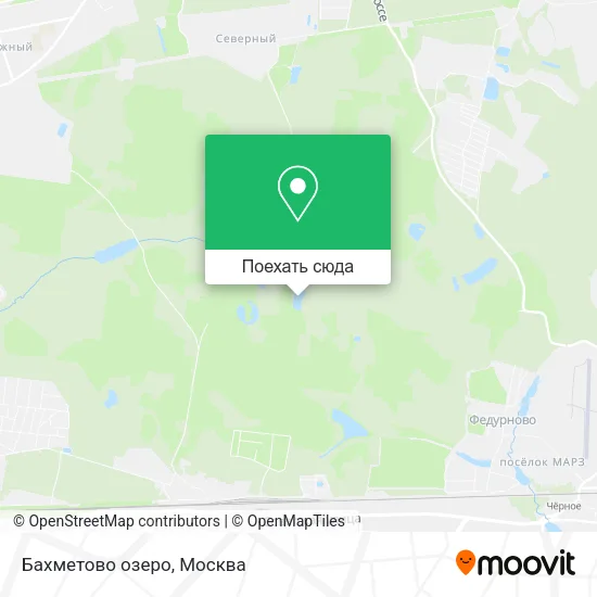 Карта Бахметово озеро