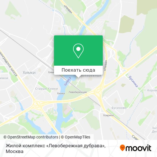 Карта Жилой комплекс «Левобережная дубрава»