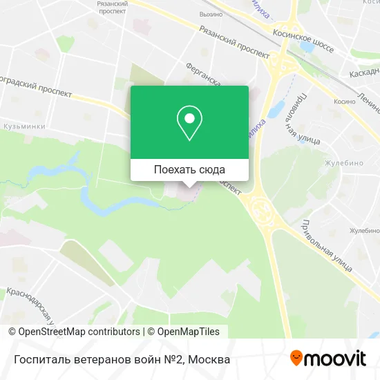 Карта Госпиталь ветеранов войн №2