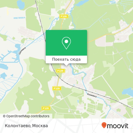 Карта Колонтаево