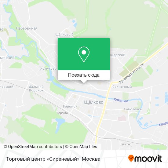 Карта Торговый центр «Сиреневый»