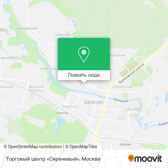 Карта Торговый центр «Сиреневый»