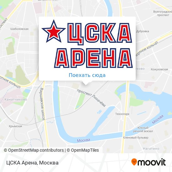 Карта ЦСКА Арена