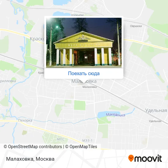 Карта Малаховка