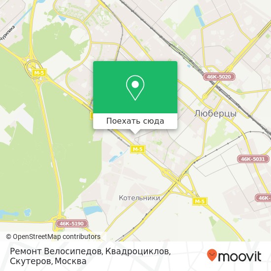 Карта Ремонт Велосипедов, Квадроциклов, Скутеров