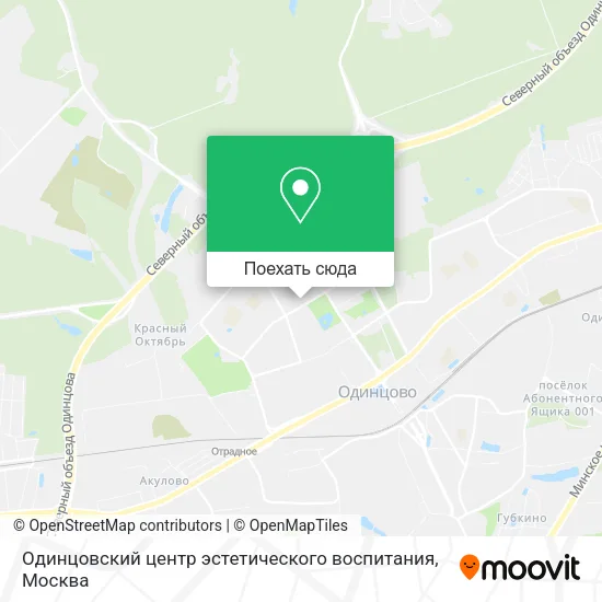 Карта Одинцовский центр эстетического воспитания