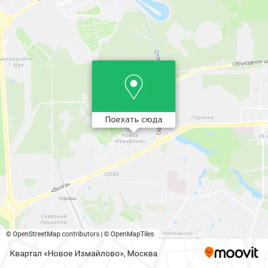 Карта Квартал «Новое Измайлово»