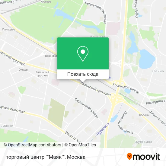 Карта торговый центр ""Маяк""
