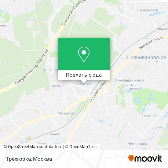 Карта Трёхгорка