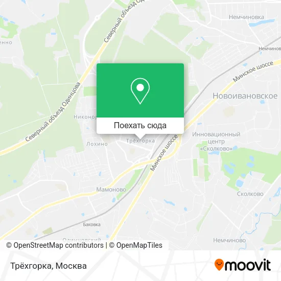 Карта Трёхгорка