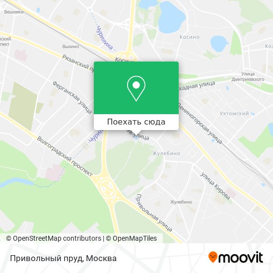 Жулебино на карте москвы