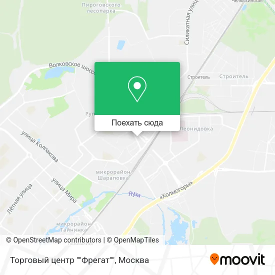 Карта Торговый центр ""Фрегат""