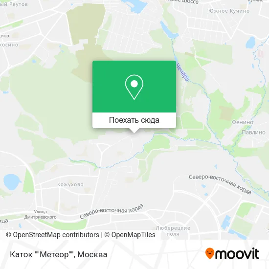 Карта Каток ""Метеор""