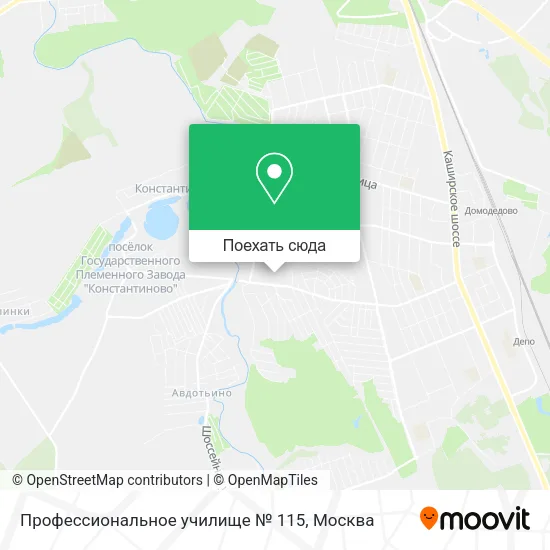 Карта Профессиональное училище № 115