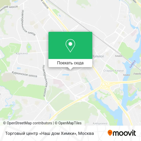 Карта Торговый центр «Наш дом Химки»