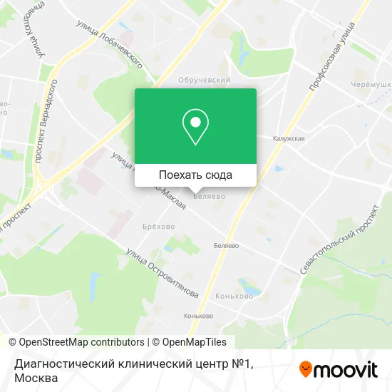 Карта Диагностический клинический центр №1