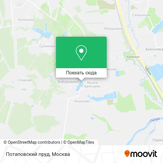 Карта Потаповский пруд