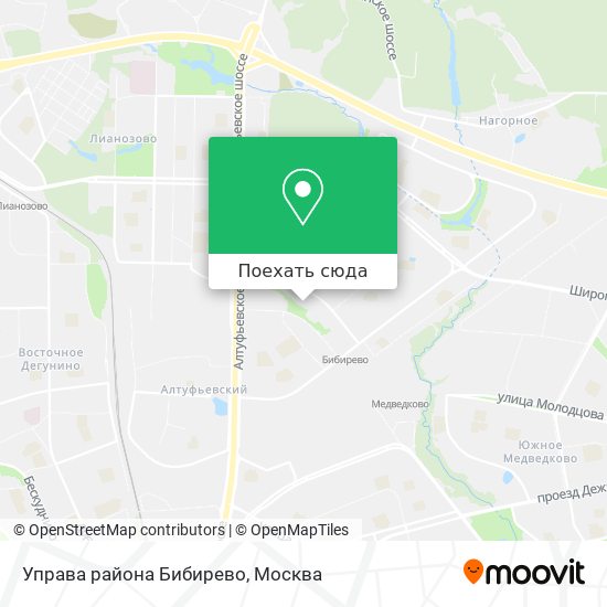 Москва бибирево карта