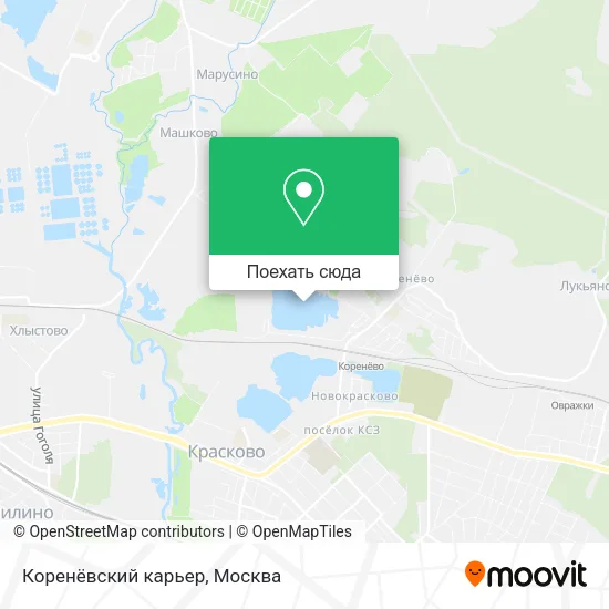 Карта Коренёвский карьер