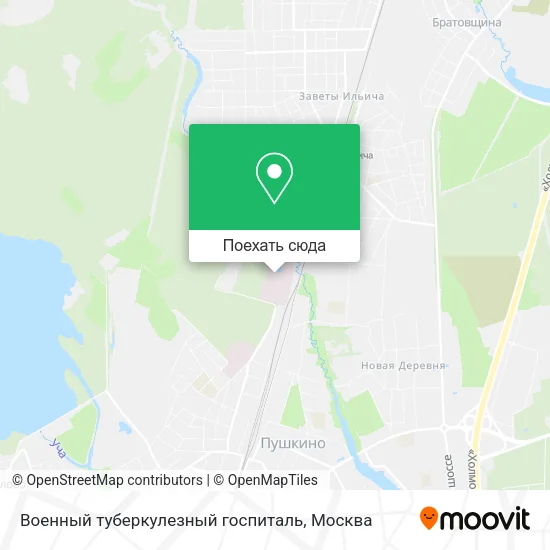 Карта Военный туберкулезный госпиталь