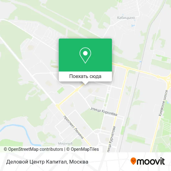 Карта Деловой Центр Капитал