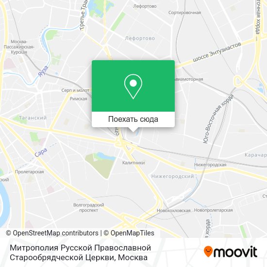 Карта Митрополия Русской Православной Старообрядческой Церкви
