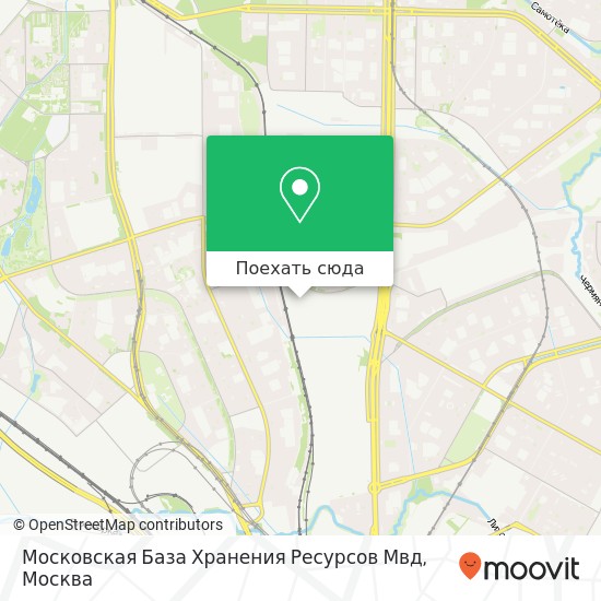 Карта Московская База Хранения Ресурсов Мвд