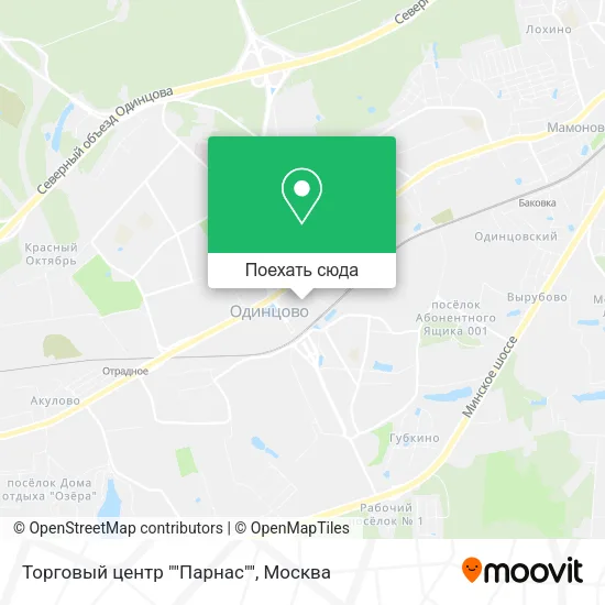 Карта Торговый центр ""Парнас""