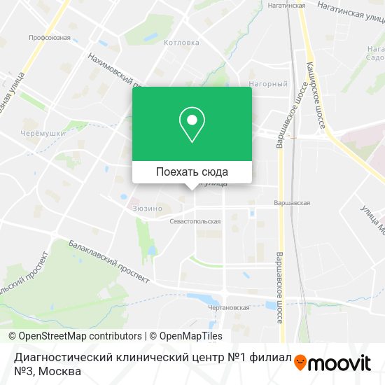 Карта Диагностический клинический центр №1 филиал №3