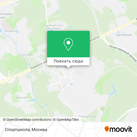 Карта Спортшкола