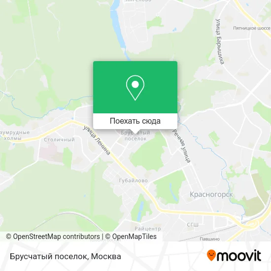 Карта Брусчатый поселок