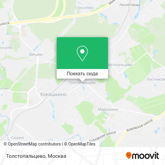 Карта Толстопальцево