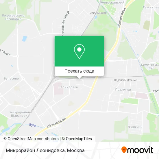 Карта Микрорайон Леонидовка