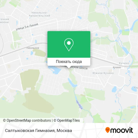 Карта Салтыковская Гимназия