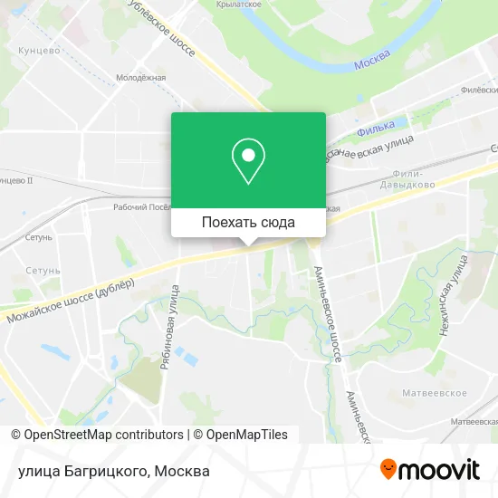 Карта улица Багрицкого