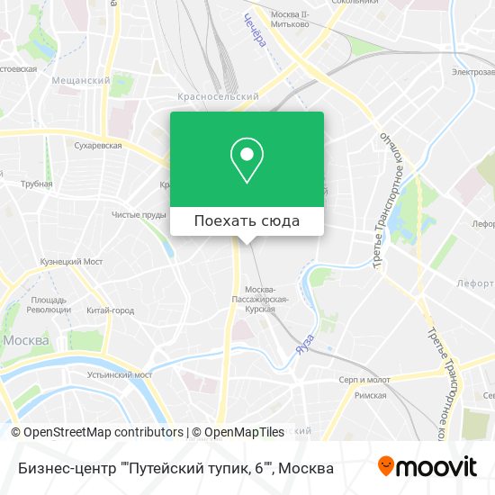 Карта Бизнес-центр ""Путейский тупик, 6""