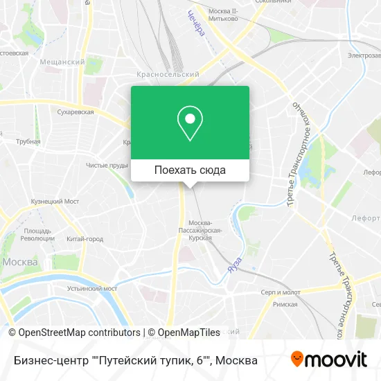 Карта Бизнес-центр ""Путейский тупик, 6""