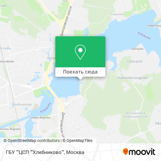 Карта ГБУ ""ЦСП ""Хлебниково""