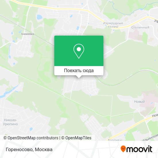Карта Гореносово