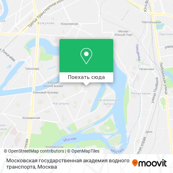 Карта Московская государственная академия водного транспорта