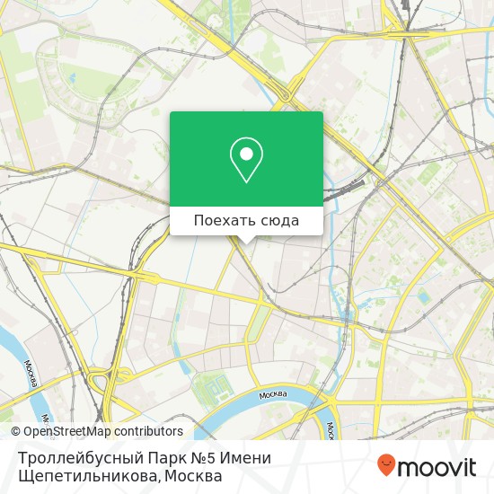Карта Троллейбусный Парк №5 Имени Щепетильникова