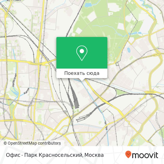 Карта Офис - Парк Красносельский