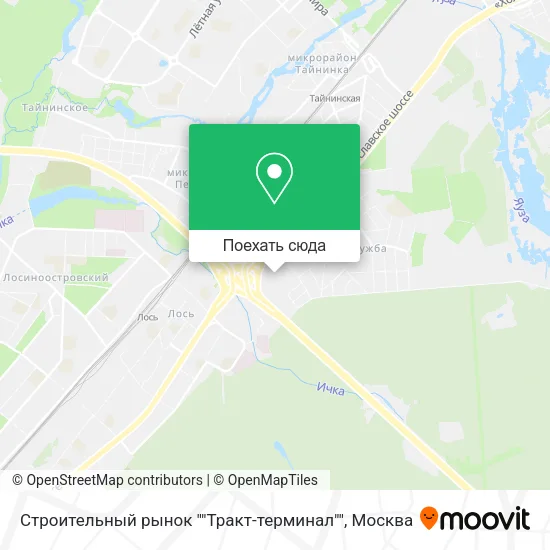 Карта Строительный рынок ""Тракт-терминал""